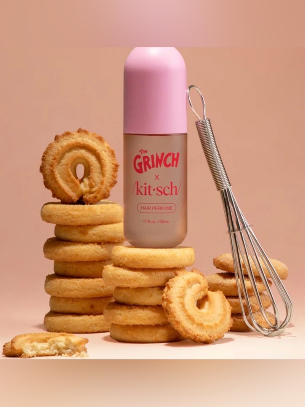 NIB The Grinch x Kitsch Whoville Cookies Hair Fragrance Mist 1.7 Fl Oz
